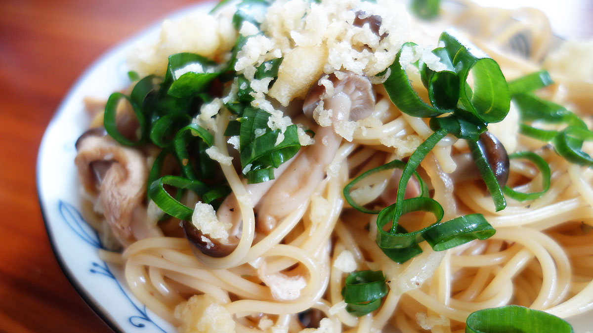 シメジの和風パスタ