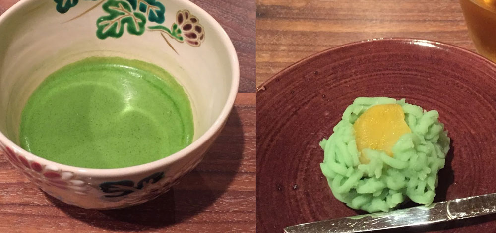 一保堂茶舗さんのお抹茶と和菓子