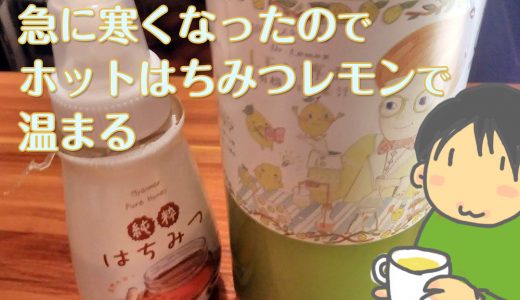 急に寒くなったのでホットはちみつレモンで温まる