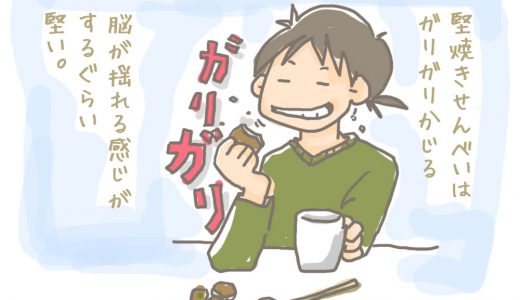 新名神・甲南PAで伊賀名物・堅焼きせんべいを買って食べる。