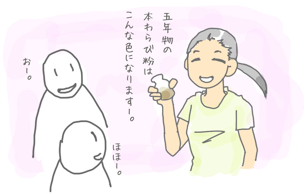 本わらび餅愛あふれるお姉さんの話を聞く。好きなもののことを話してる人の話は聞いてて楽しい。